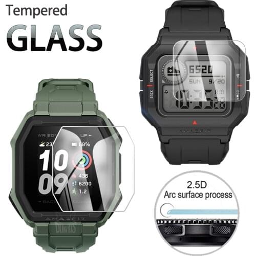 Tempered Glass Protective Film Clear Guard For Xiaomi Huami Amazfit Ares Smart watch Toughened Screen Protector for Amazfit Neo