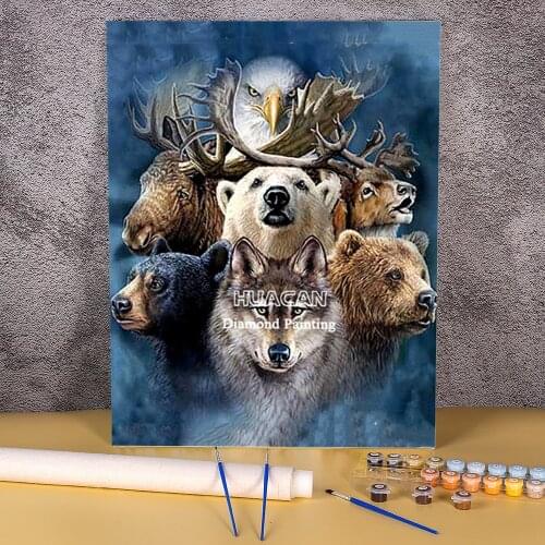 Wolf Animal DIY Paint By Numbers Set Acrylic Paints 40*50 Picture By Numbers Photo Loft Picture Children Handiwork Art