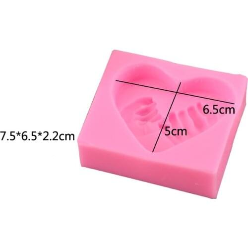 1pc 3D Love Heart Shaped Silicone Soap Mold DIY Christmas Tree Shape Handmade Soap Mold Portable Unique Soap Making Tools
