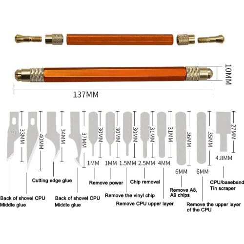 13pcs Blades Steel Craft Artwork Sculptures Cutter with Handle Carving Stencil DIY Tool ALI88
