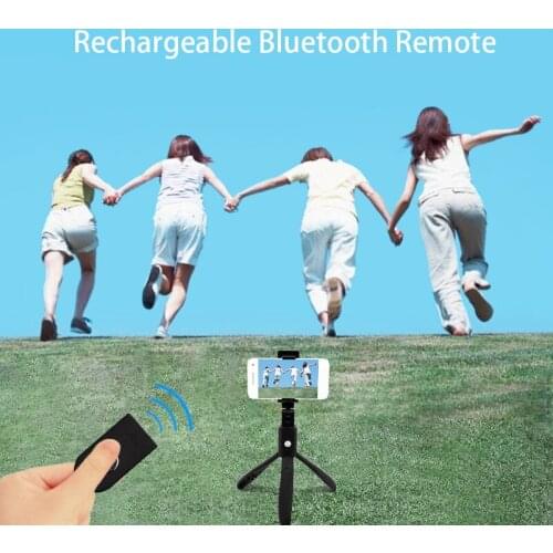 3 in 1 Foldable Bluetooth Tripod Selfie Remote Stick For IOS iPhone X SE 8 Plus Samsung 360 Degree Rotation Mini Tripod