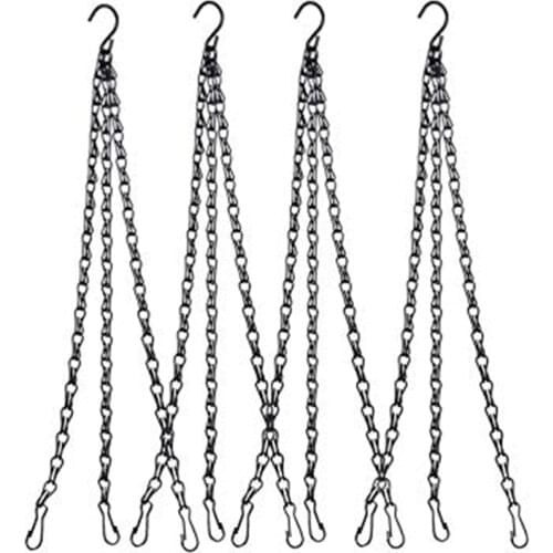 4Pcs/set Double-head Hanging Basket Chains Flower Pots Hanging Chains 3 Point Garden Plant Hanger Home Garden Tools