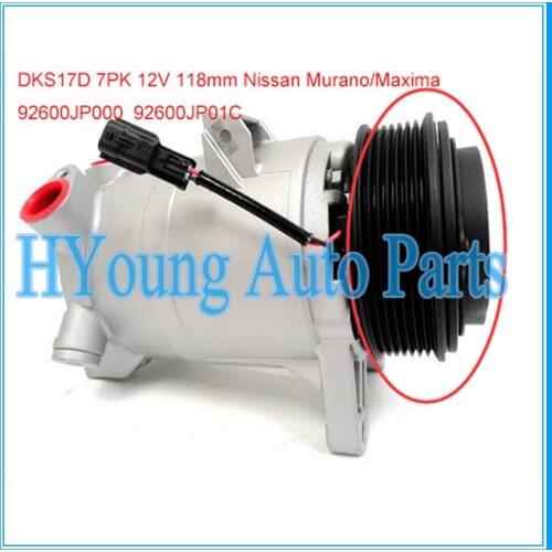 Auto parts ac compressor clutch DKS17D for Nissan Murano 92600JP01C 92600-1JA1A 92600-JP00C 10000652 92600-JP01C