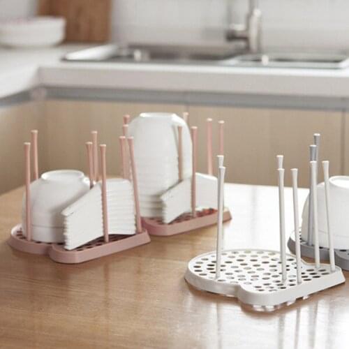 Bowl and Spoon Storage Rack Tableware Storage Organizer Kitchen Accessories for Countertop Cabinet Shelf TS2