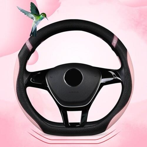 D Shape Steering Wheel Cover PU Leather For Nissan X-Trail 2021 Car Styling Funda Volante Coche Acesorios Para El Carro Interior