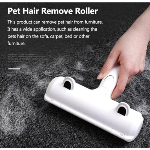 2-Way Pet Hair Remover Roller Lint Remove Brush Dog Cat Hair Clothes Carpet Cleaning Brush Pets Hair Remove Cleaning Roller