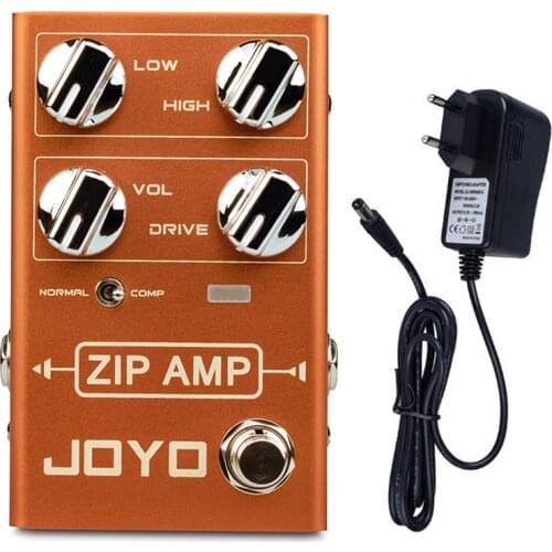 JOYO R-04 ZIP AMP Overdrive Guitar Effect Pedal for Rocker Strong Compression Overdrive Mini pedal Bass Pedal Guitar Accessories