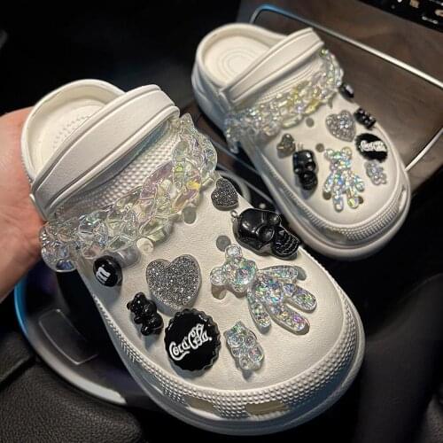 DIY Quality Shoes Charms for Croc Fashion New Clogs Shoe Buckle Trendy Croc Charms Designer Fashion Decoration for Girls Cute
