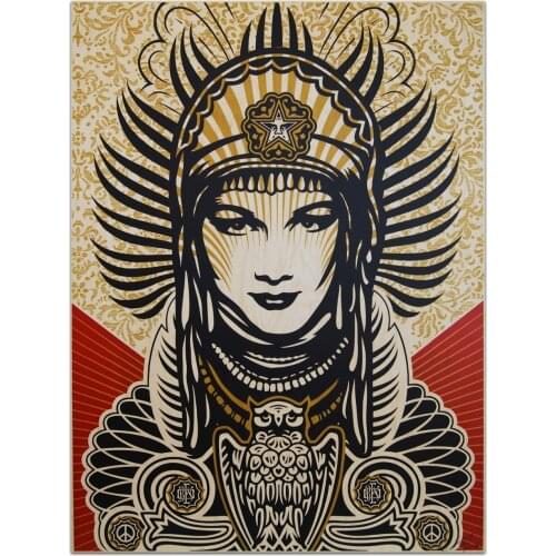 Classical Shepard Fairey Peace Goddess Art Print High Quality Home Decor wall paintings Living Room Bedroom poster