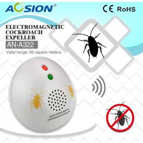 AOSION Indoor cockroach repeller electromagnetic waves to repel chase ants spiders fleas bugs pest repeller EU plug