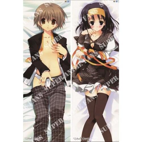 Japanese Anime School Heart Hugging Pillow Cover Case Pillowcases Decorative Pillows Double-Sided 2Way 50X160CM