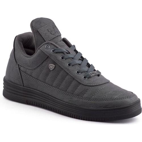 L.A Polo 07 Smoked Black Stitched Outsole Unisex Sports Shoes