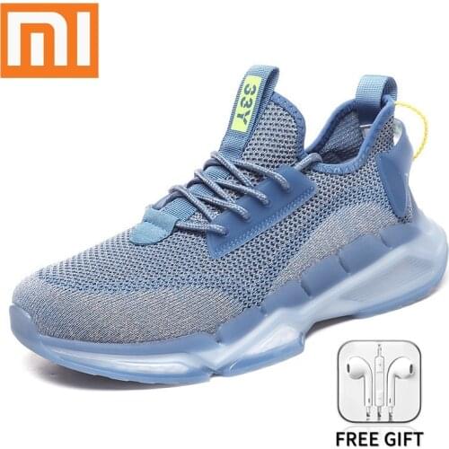 2021 Xiaomi Sneakers Summer Breathable Men Sport Shoes Fashion Street Style High Elasticity Adult Man Casual Shoes Sneaker