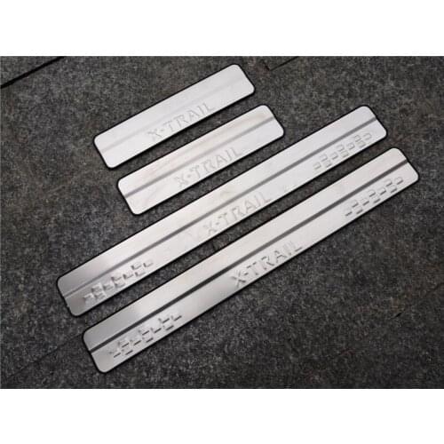 Stainless Steel Door Sill Scuff Plate Welcome Pedal Trim Car Styling for 2014-2019 Nissan X-Trail X Trail T32 Accessories