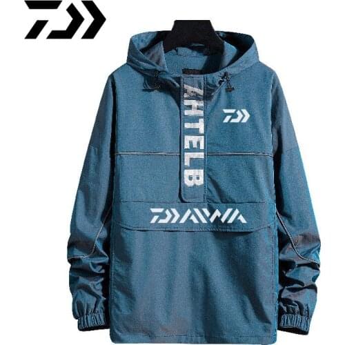 New Daiwa Clothing In Fishing Clothing Quick Dry Hooded Fishing Shirt Long Sleeve In Hiking Shirt Breathable fishing Jacket Men