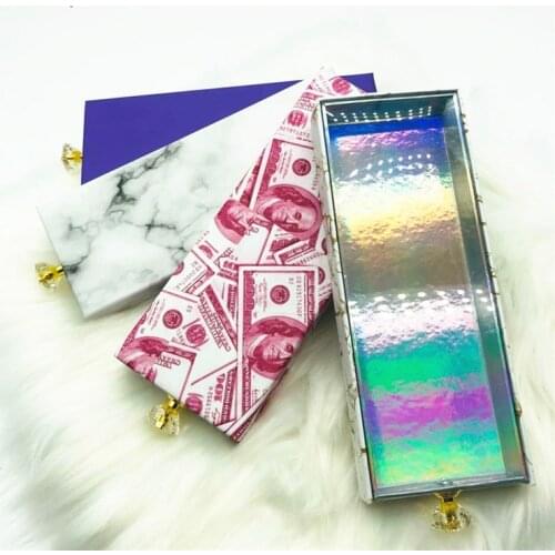 New Nail Packaging Boxes Design 3d Faux Mink Natural Fake Lashes In Bulk Wholesale Full Strip Eyelashes Custom Logo Available