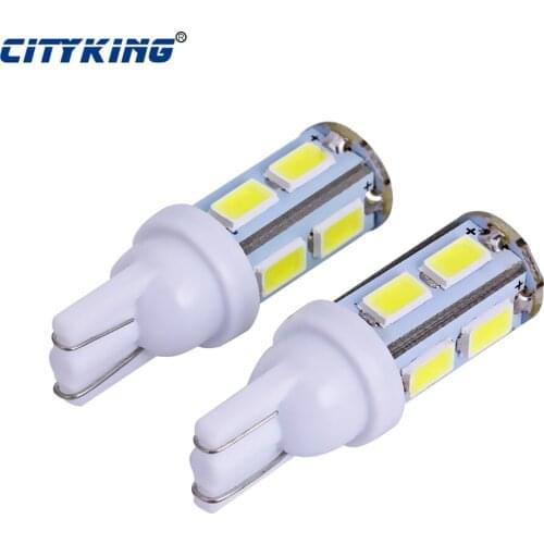 Wholesale 100pcs/lot white T10 9smd W5W 5730 5630 smd t10 9led Auto For Cars White 5W5 Clearance Backup Reverse Light