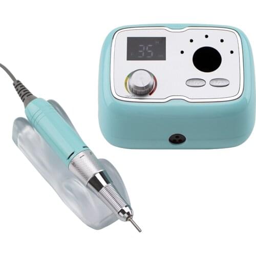 Rechargeable Desktop Nail Drill Box Stand Manicure Machine Portable 35000RPM Electric Wireless Cordless Nail Art Polisher