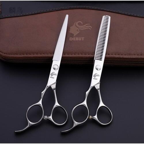 Left-Hand 6" Stainless Professional Hair Scissors Cutting Scissors Thinning Shears Professional Salon can be Engraving Logo