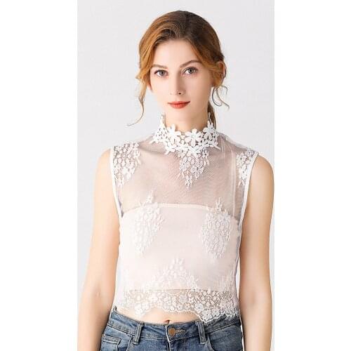 Detachable Fake False Collar Solid Color Retro Plaid Check Chiffon Shoulder lady Lapel Fake Collar Cute Doll Ruffles