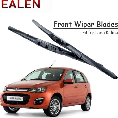 EALEN For Lada Kalina 2013 2012 2011 2010-2004 Windscreen Original Wiper Accessories 1Set Rubber Car Front Wiper Blade Kit