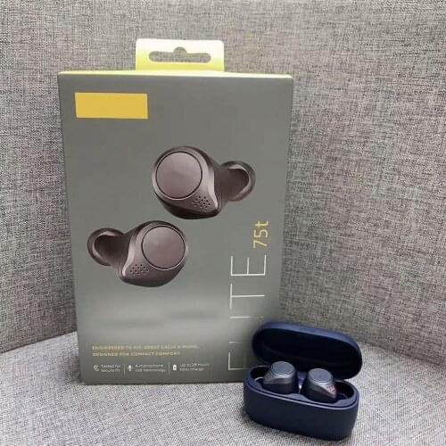 75t Stereo In-ear Sports Earphones Waterproof Built-in Microphone Earphones Sweat Resistant Volume Control Earphones