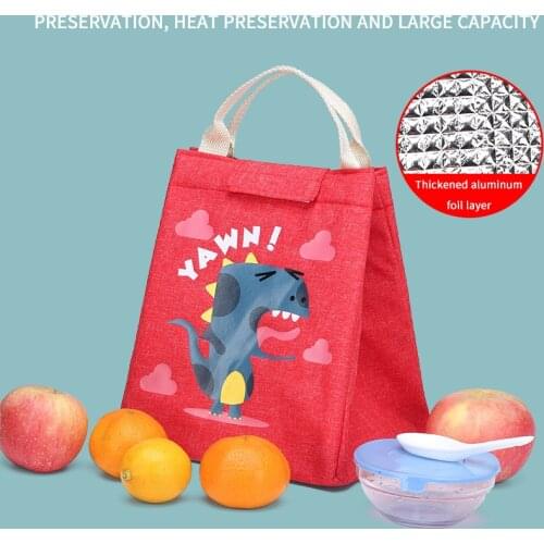 Tote Bags Dinosaur Waterproof Portable Insulated Bag Preserve Heat Fashion Mini Backpack Heater Bottle Handbags Diaper-Bag