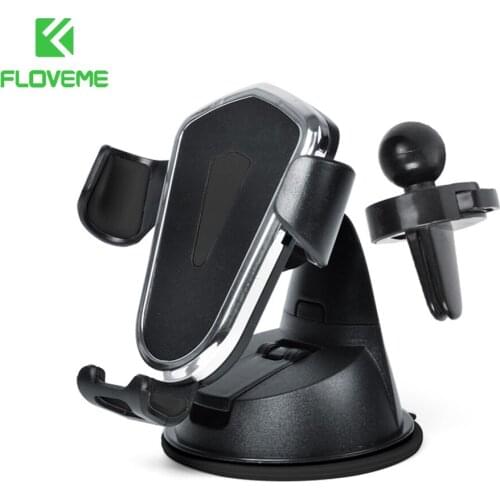FLOVEME Car Phone Holder Air Conditioning Outlet Suction Cup Universal Multifunctional Car Bracket Navigation Car Phone Bracket