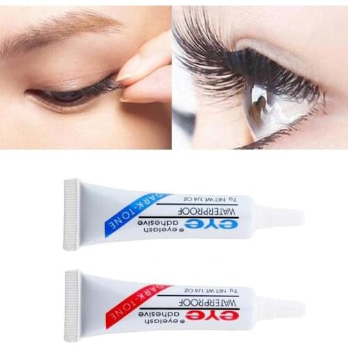 Waterproof False Eyelashes Makeup Adhesive Eye Lash Glue White Black Professional Strong Adhesive Eyelash Glue For False Eyelash