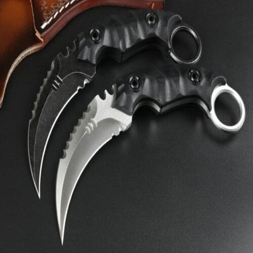March Forward. Dragon Teeth Claw Sand Light And Stone Wash Version D2 Blade G10 Survivcial Survival Kitchen EDC Tool Gift