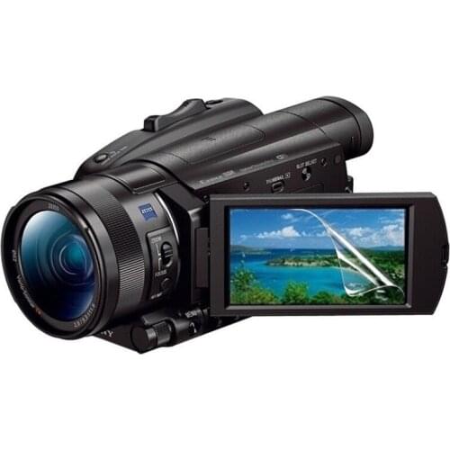 3pcs PET LCD Display Screen Protector Soft Protective Film for Sony FDR-AX700 FDR-AX100E FDR-AX45/AX60/AXP55 DV Video Camera