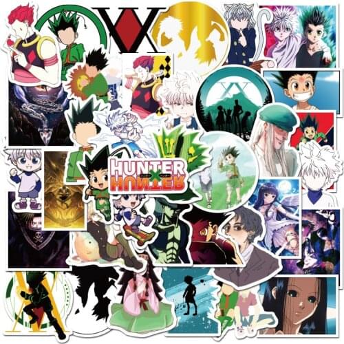 10/50pcs Hunter X Hunter Adventure Pvc Waterproof Sticker for Luggage Wall Car Laptop Bicycle Motorcycle Notebook Toys Stickers