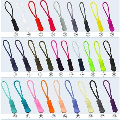 10pcs Zipper Pull Tag Puller End Fixer Zip Cord Tab Replacement Clip Broken Buckle Travel Bag Suitcase Backpack Accessorie