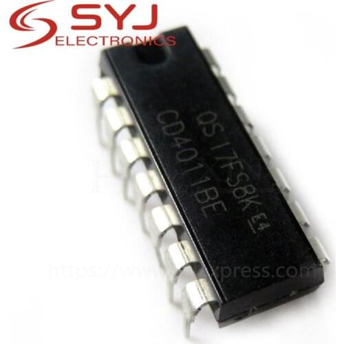 20pcs/lot CD4011 CD4011BE CD4011BCN DIP-14 In Stock