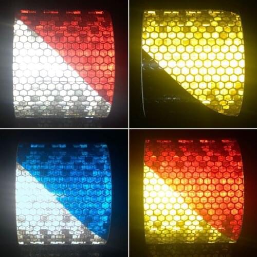 5cmx3m Reflective Bicycle Stickers Adhesive Tape for Bike Safety White Red Yellow Blue Bike Stickers Bicycle Accessories