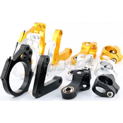 CNC Aluminum Adjustable Motorcycles Steering Stabilize Damper Bracket Mount Kit For DUCATI 848 2008 2009 2010 Steering Support