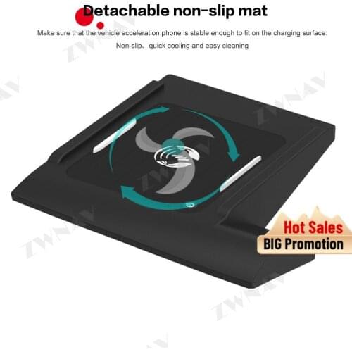 QI car Infrared wireleess charger for Volkswagen Golf 7 2017 -2018 Intelligent Infrared Fast Wireless Charging Car Phone Holder