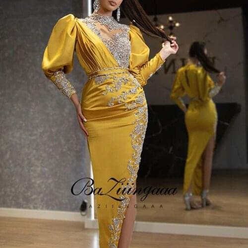 BAZIIINGAAA Luxury Woman Cocktail Dress Beaded Sequins Long Elegant Night Cocktail Party Formal Dresses for Wedding Plus Size