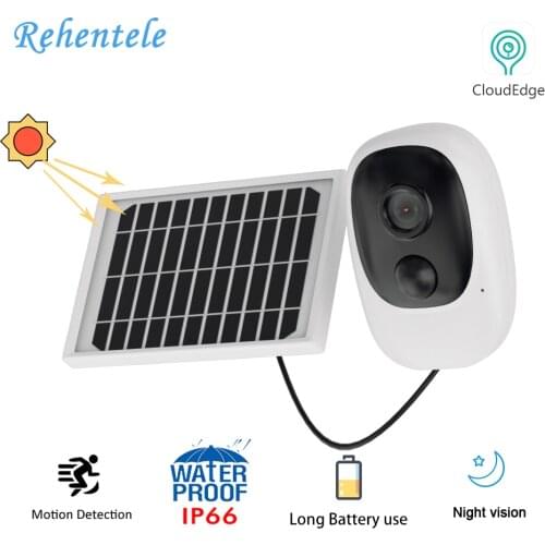 1080P Security Battery Camera Wireless WiFi Cloud Storage Outdoor 100% Wire-Free Rechargeable Solar Night Vision WiFi CCTV Cam