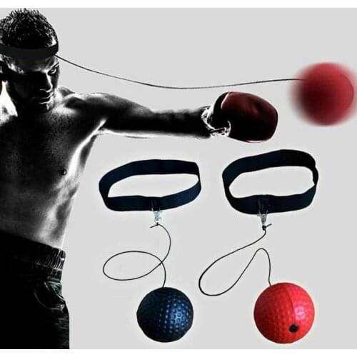 Kick Boxing Reflex Ball Head Band Fighting Speed Training Punch Ball Muay Tai MMA Exercise Equipment Accessories Free Shipping