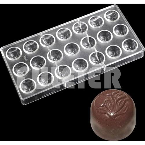Flower Classic Nut Polycarbonate Chocolate Mold For Baking Pastry Bonbon Candy Mould Confectionery Tool Bakery