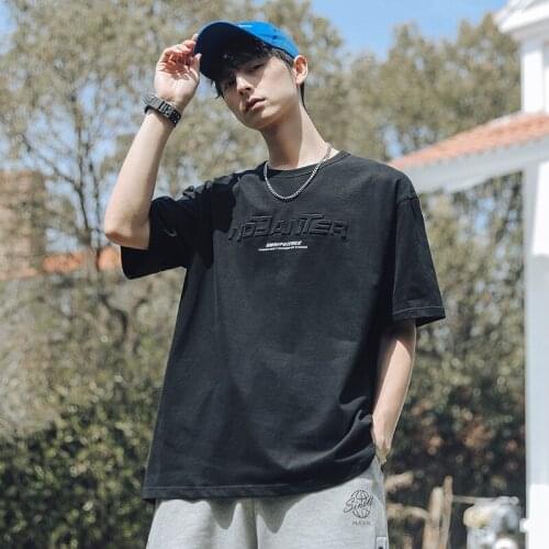 2021 Summer New Three-dimensional Print Short Sleeve T-shirt Mens Couple Round Collar T-shirt Women Letter Simple Clothes