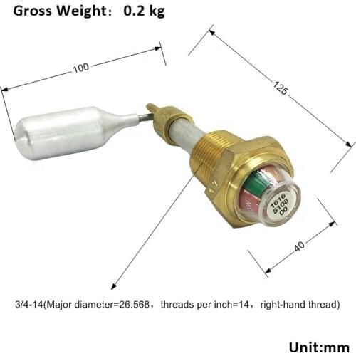 1616510800 (1616-5108-00) oil level gauge replacement spare parts for Atlas copco air compressor