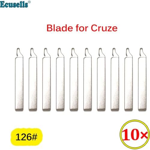 10pcs/lot #126 Blank Uncut Key Blade for 2015 Chevrolet Cruze Buick Excelle Regal Flip Remote Key Blade No. 126