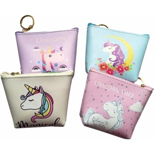 M353 Cute Girls Children Purses The Kawai Animal Unicorn For Women Mini Change Womens Purses Coin Money Bag Gift Wholesale