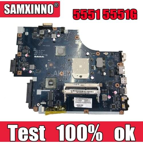 Laptop motherboard For Acer aspire 5551 5551G E640 DDR3 free cpu NEW75 LA-5912P MBNA102001 MB.NA102.001 Mainboard