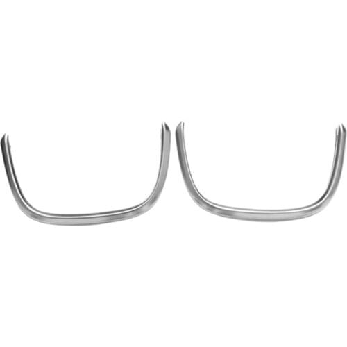 2 Pcs ABS Matte Chrome Rear Back Net Frame Cover Trim for BMW 2 Series 218I F45 F46 2016 2017 Car Accessories