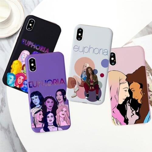 American TV Series Euphoria Phone Cover for IPhone 11 Pro Max 6 6S 7 8 Plus X Xs XR Soft Silicon Funda Capa Cases