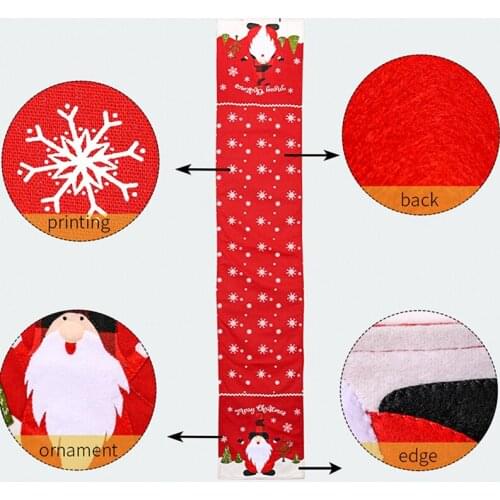 New Table Runner Colorful Table Cover Party Ornaments Tablecloth for Christmas Home Dining Table