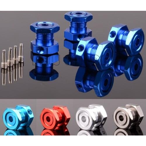 NEW ENRON 4Pcs Aluminum 17mm Hex Wheel Nuts hubs with Threadlock #5353 FOR RC TRAXXAS 1/10 Revo Summit Slayer Pro 4X4 T-Maxx